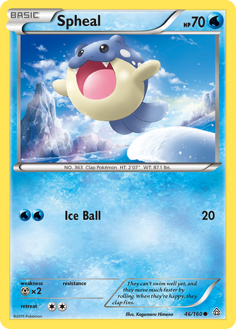 Spheal (46/160) [XY: Primal Clash] - The Mythic Store | 24h Order Processing