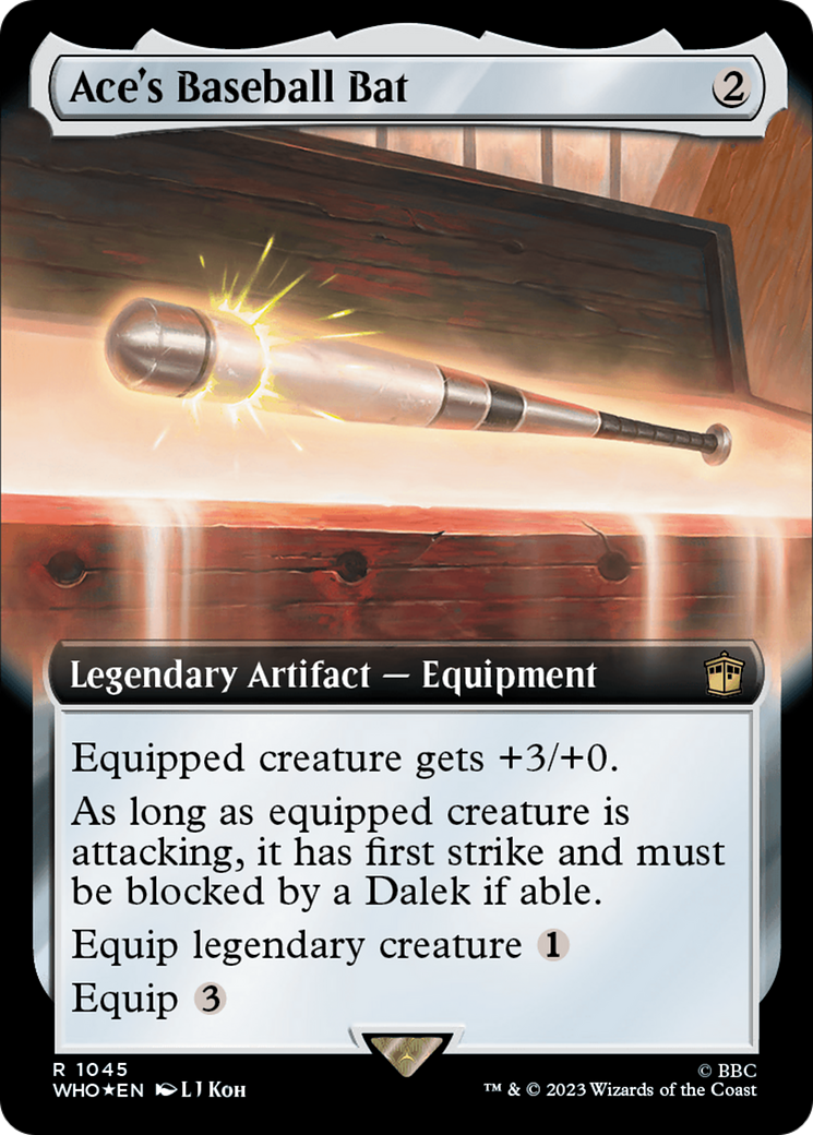 Ace's Baseball Bat (Extended Art) (Surge Foil) [Doctor Who] - The Mythic Store | 24h Order Processing
