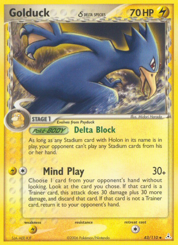 Golduck (43/110) (Delta Species) [EX: Holon Phantoms] - The Mythic Store | 24h Order Processing