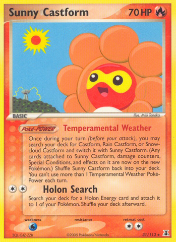 Sunny Castform (31/113) [EX: Delta Species] - The Mythic Store | 24h Order Processing