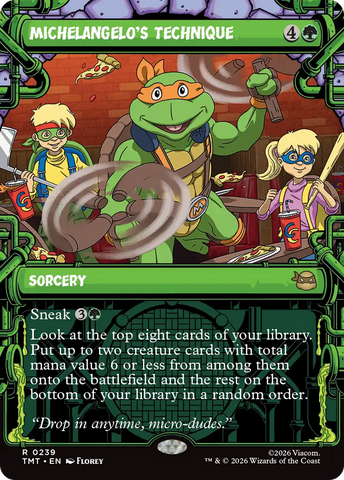 Michelangelo's Technique (Showcase) [Teenage Mutant Ninja Turtles] - The Mythic Store | 24h Order Processing