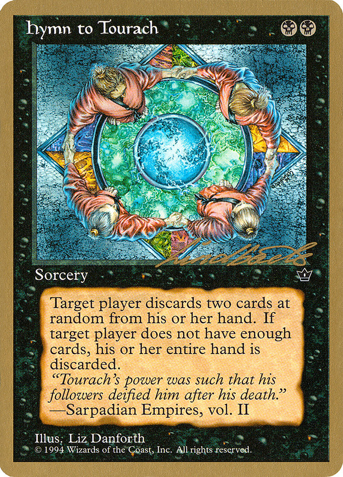 Hymn to Tourach (Circle) (Leon Lindback) [Pro Tour Collector Set] - The Mythic Store | 24h Order Processing