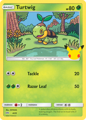 Turtwig (4/25) [McDonald's 25th Anniversary] - The Mythic Store | 24h Order Processing