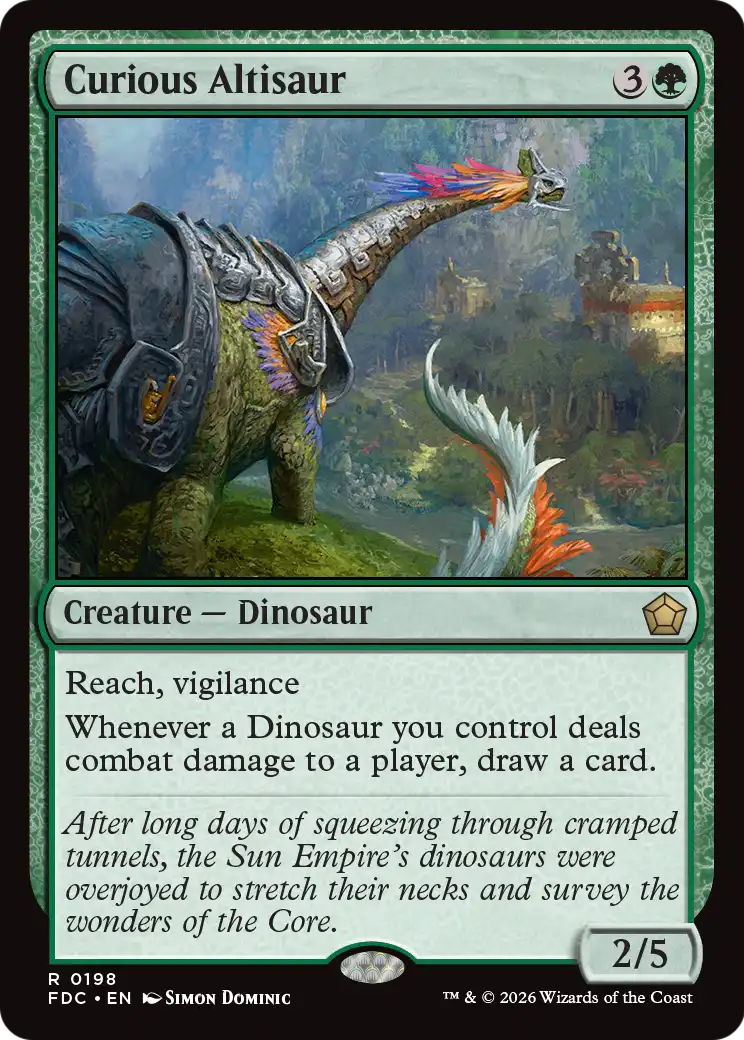 Curious Altisaur [Foundations Commander] - The Mythic Store | 24h Order Processing