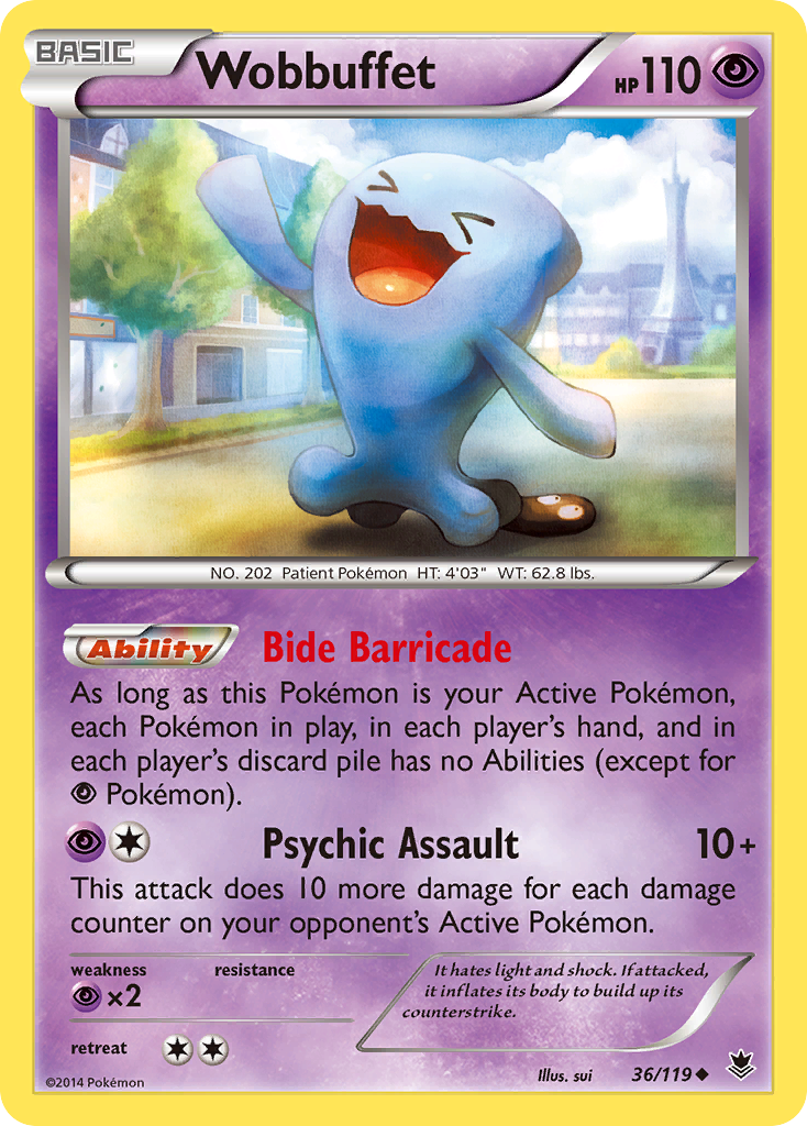 Wobbuffet (36/119) [XY: Phantom Forces] - The Mythic Store | 24h Order Processing