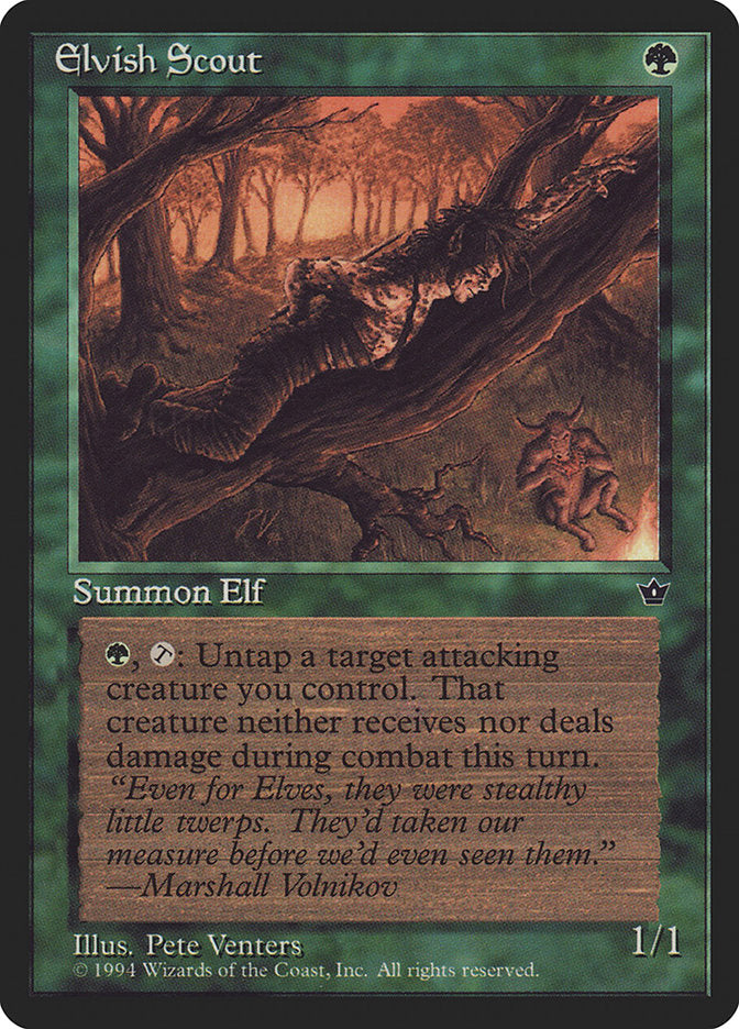 Elvish Scout (Pete Venters) [Fallen Empires] - The Mythic Store | 24h Order Processing