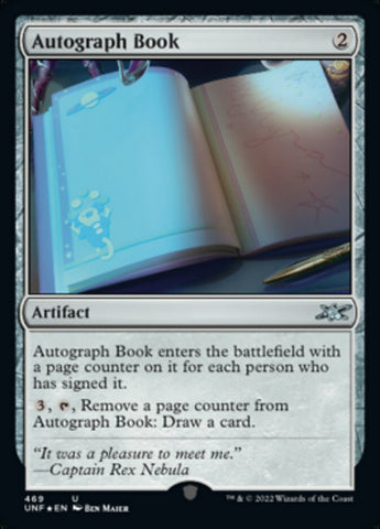 Autograph Book (Galaxy Foil) [Unfinity] - The Mythic Store | 24h Order Processing