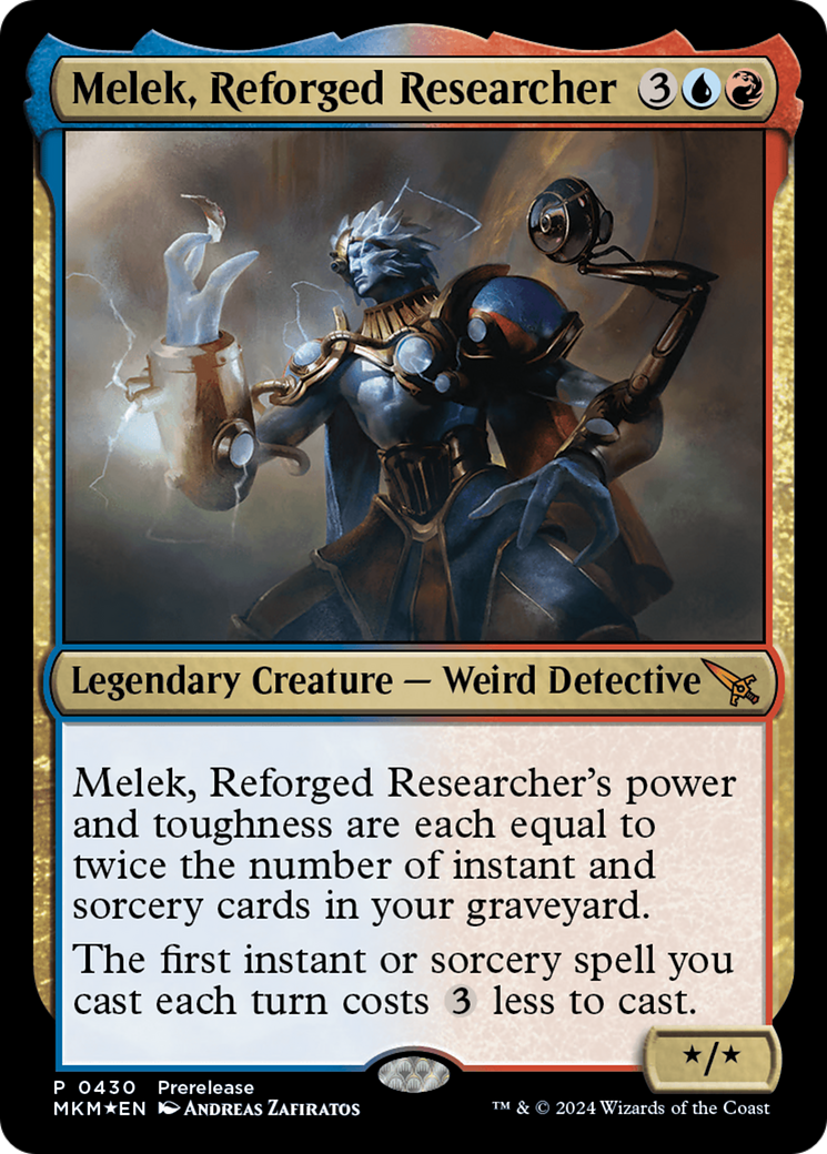 Melek, Reforged Researcher [Murders at Karlov Manor Prerelease Promos] - The Mythic Store | 24h Order Processing