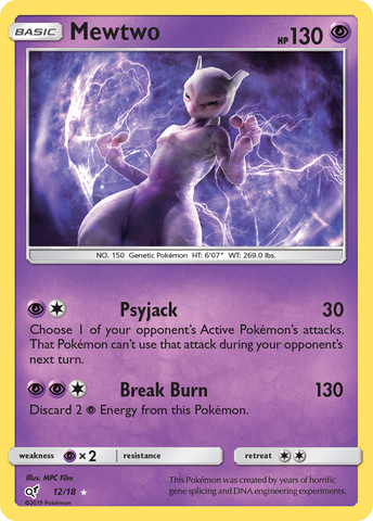 Mewtwo (12/18) [Sun & Moon: Detective Pikachu] - The Mythic Store | 24h Order Processing