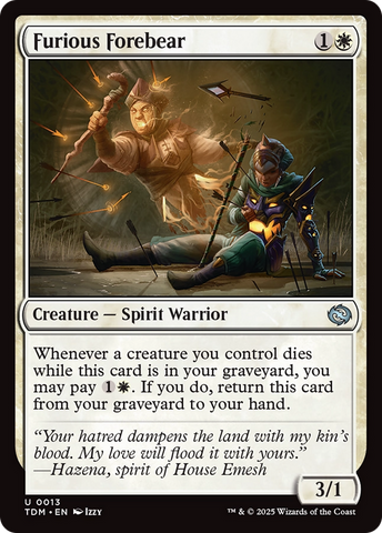 Furious Forebear [Tarkir: Dragonstorm] - The Mythic Store | 24h Order Processing