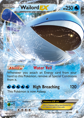 Wailord EX (38/160) [XY: Primal Clash] - The Mythic Store | 24h Order Processing