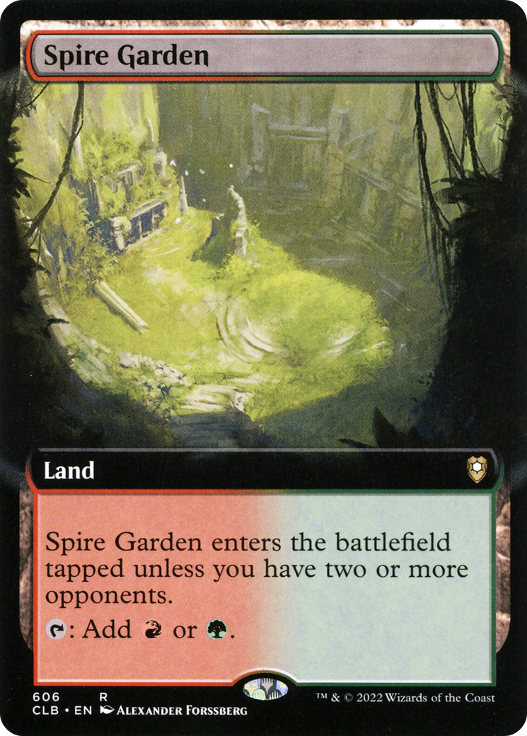 Spire Garden (Extended Art) [Commander Legends: Battle for Baldur's Gate] - The Mythic Store | 24h Order Processing