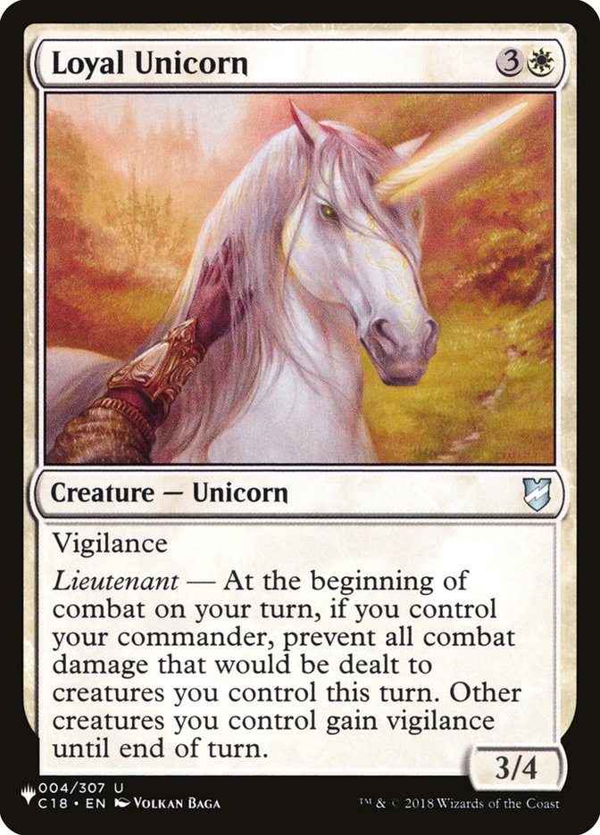 Loyal Unicorn [The List] - The Mythic Store | 24h Order Processing