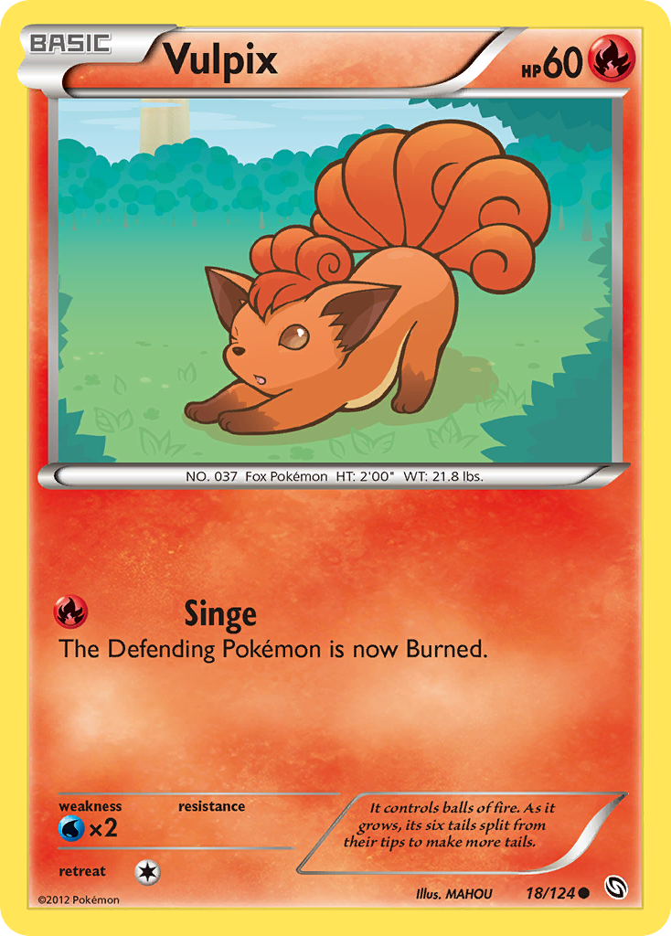 Vulpix (18/124) [Black & White: Dragons Exalted] - The Mythic Store | 24h Order Processing