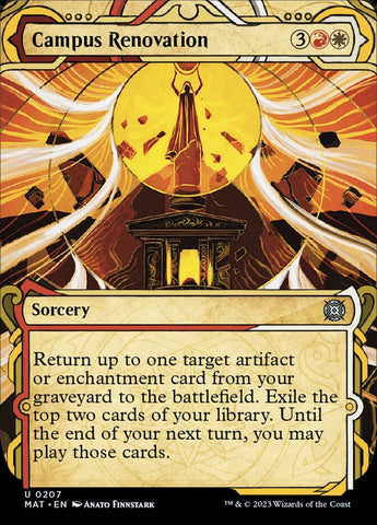Campus Renovation (Showcase Halo Foil) [March of the Machine: The Aftermath] - The Mythic Store | 24h Order Processing