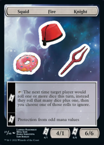 Squid Fire Knight [Unfinity Stickers] - The Mythic Store | 24h Order Processing