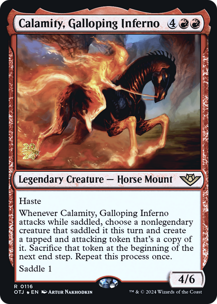 Calamity, Galloping Inferno [Outlaws of Thunder Junction Prerelease Promos] - The Mythic Store | 24h Order Processing