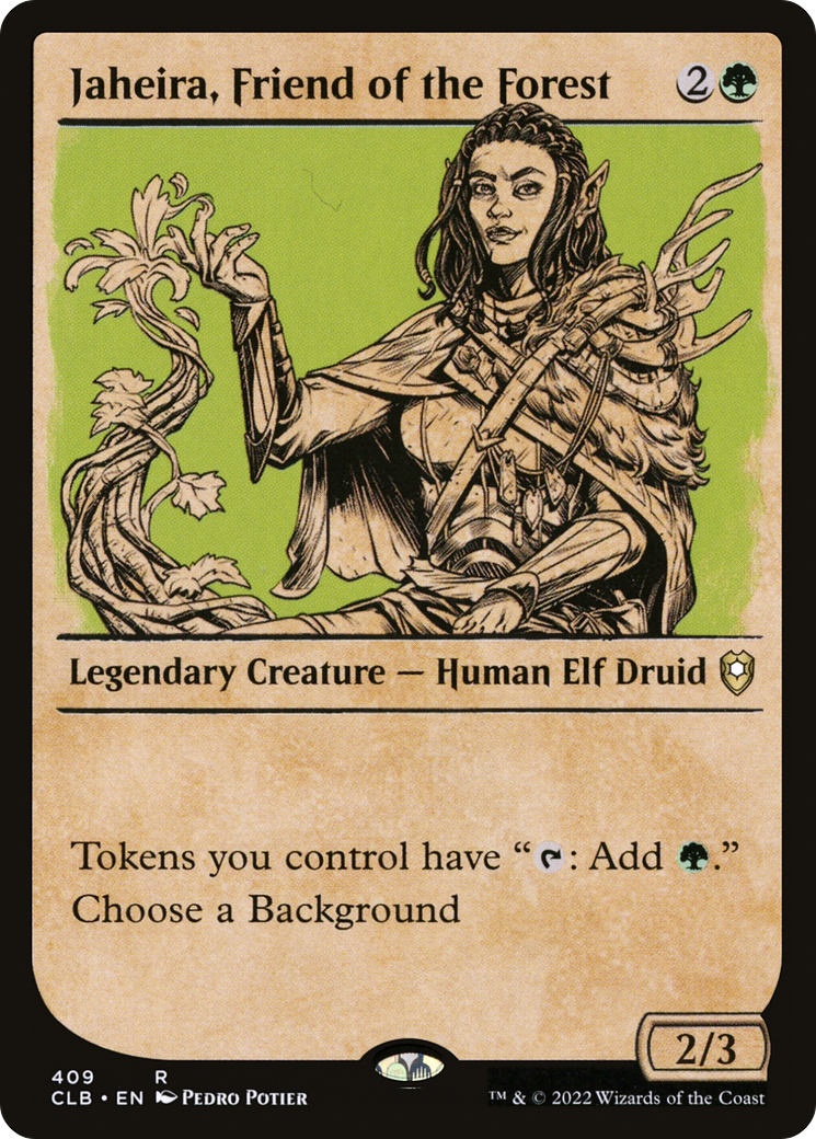 Jaheira, Friend of the Forest (Showcase) [Commander Legends: Battle for Baldur's Gate] - The Mythic Store | 24h Order Processing