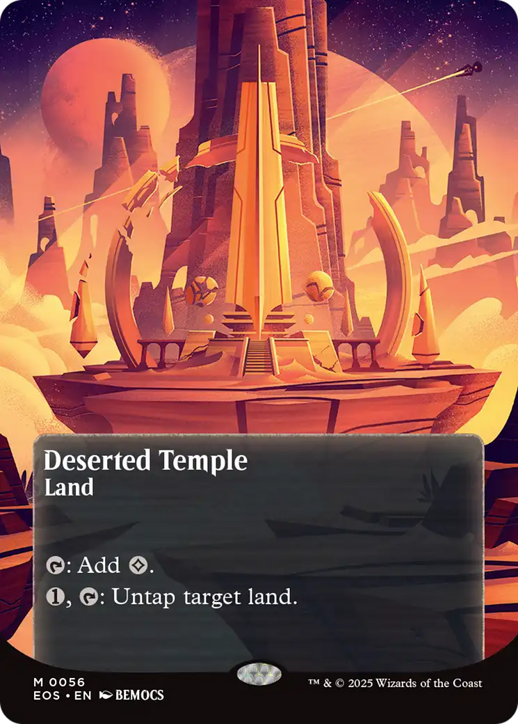 Deserted Temple (0056) (Borderless) [Edge of Eternities: Stellar Sights] - The Mythic Store | 24h Order Processing