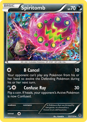 Spiritomb (55/119) [XY: Phantom Forces] - The Mythic Store | 24h Order Processing