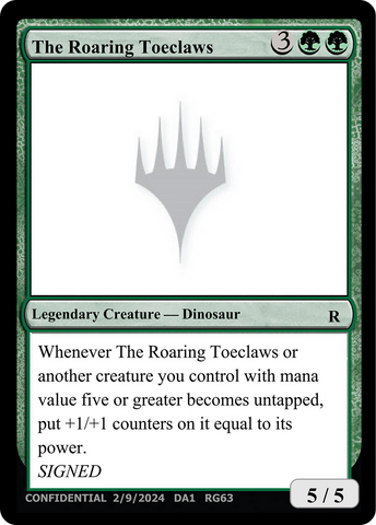 The Roaring Toeclaws [Unknown Event] - The Mythic Store | 24h Order Processing