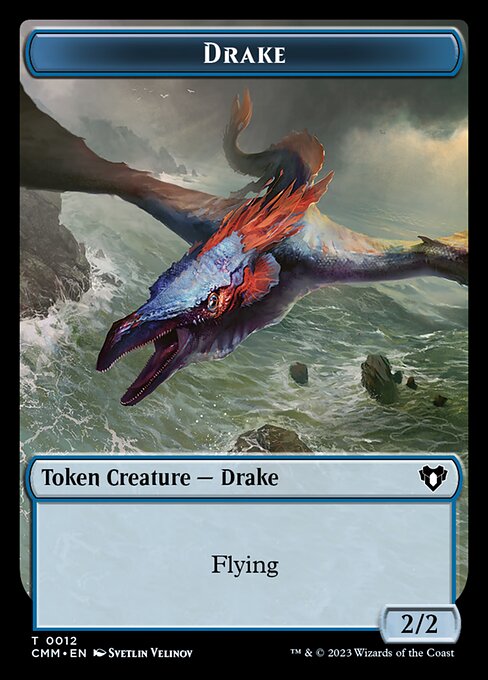 Human Soldier // Drake Double-Sided Token [Commander Masters Tokens] - The Mythic Store | 24h Order Processing