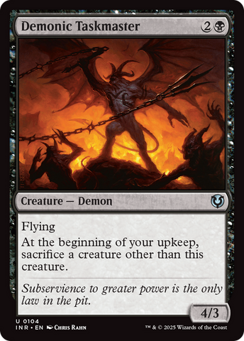 Demonic Taskmaster [Innistrad Remastered] - The Mythic Store | 24h Order Processing
