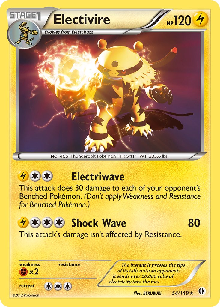 Electivire (54/149) (Theme Deck Exclusive) [Black & White: Boundaries Crossed] - The Mythic Store | 24h Order Processing