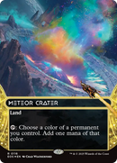 Meteor Crater (0116) (Borderless) (Galaxy Foil) [Edge of Eternities: Stellar Sights] - The Mythic Store | 24h Order Processing