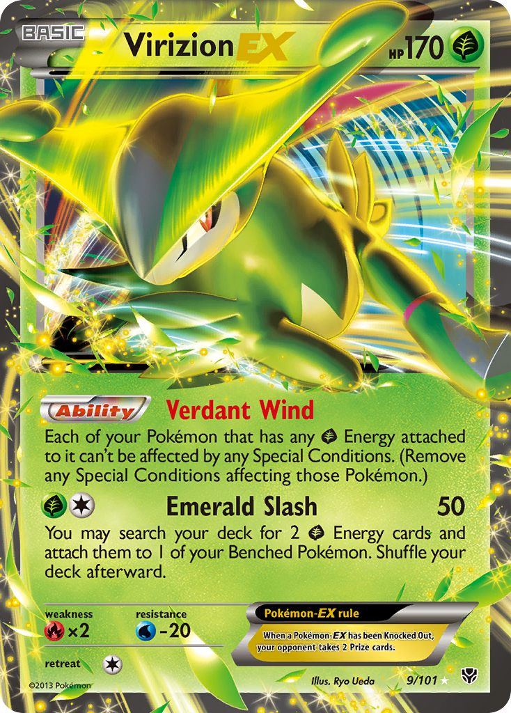 Virizion EX (9/101) [Black & White: Plasma Blast] - The Mythic Store | 24h Order Processing