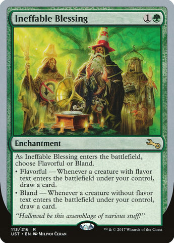 Ineffable Blessing ("choose Flavorful or Bland") [Unstable] - The Mythic Store | 24h Order Processing