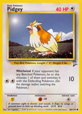 Pidgey (86/130) [Base Set 2] - The Mythic Store | 24h Order Processing