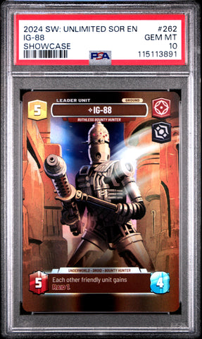 IG-88 - Ruthless Bounty Hunter (Showcase) (262) [Spark of Rebellion] Scan (Slab) 10398 - The Mythic Store | 24h Order Processing