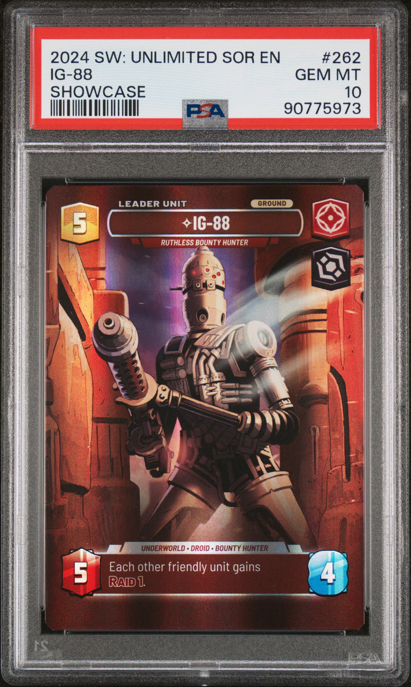 IG-88 - Ruthless Bounty Hunter (Showcase) (262) [Spark of Rebellion] Scan (Slab) 10400