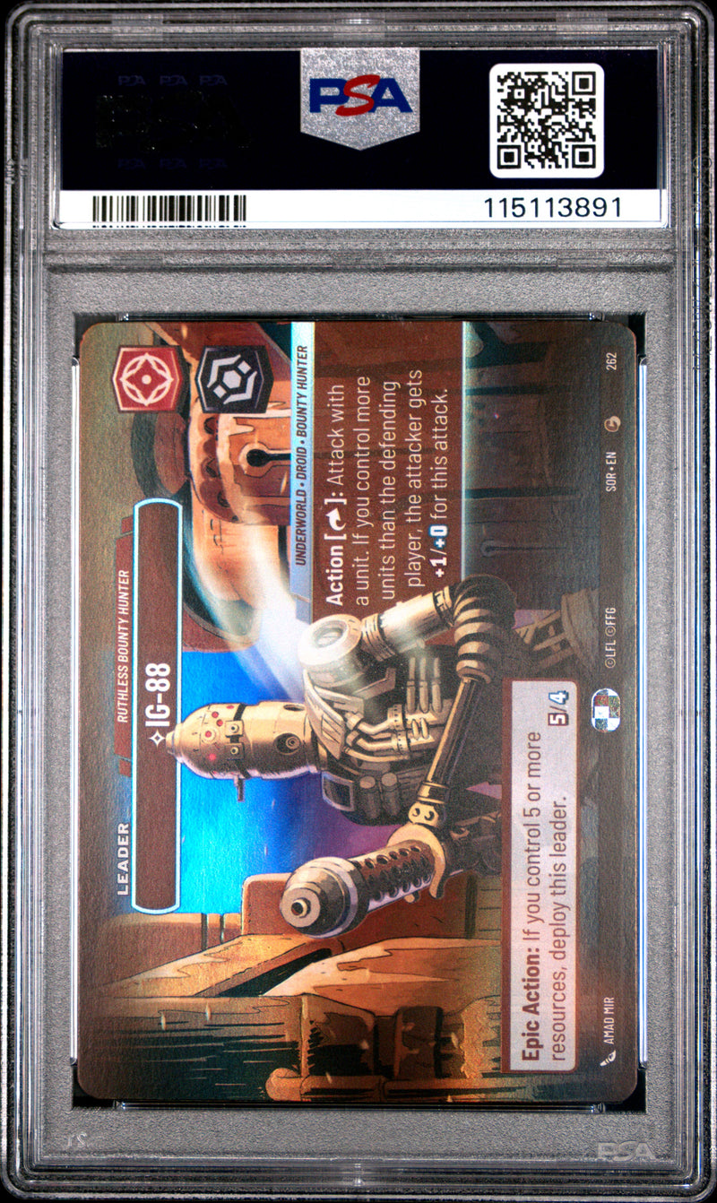 IG-88 - Ruthless Bounty Hunter (Showcase) (262) [Spark of Rebellion] Scan (Slab) 10398