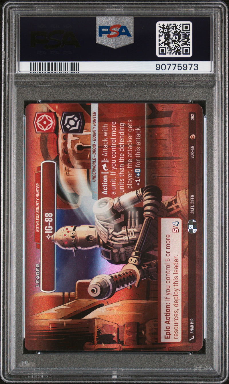 IG-88 - Ruthless Bounty Hunter (Showcase) (262) [Spark of Rebellion] Scan (Slab) 10400