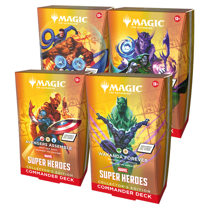 Universes Beyond: Marvel Super Heroes - Commander Deck Collector's Edition (Set of 4) - The Mythic Store | 24h Order Processing