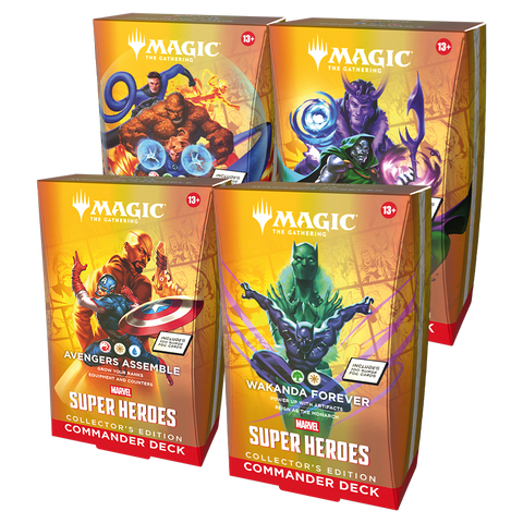 Universes Beyond: Marvel Super Heroes - Commander Deck Collector's Edition (Set of 4) - The Mythic Store | 24h Order Processing