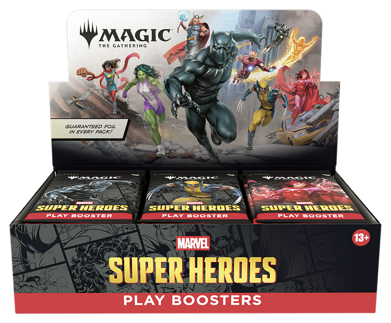 Universes Beyond: Marvel Super Heroes - Play Booster Box - The Mythic Store | 24h Order Processing