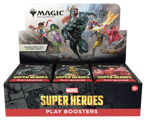 Universes Beyond: Marvel Super Heroes - Play Booster Box - The Mythic Store | 24h Order Processing