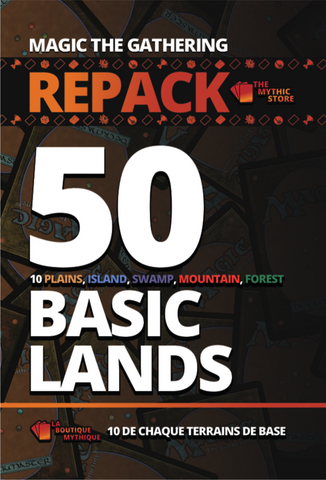 MTG Bulk Repack: Basic Lands Bundle (50) - 10 of Each - The Mythic Store | 24h Order Processing