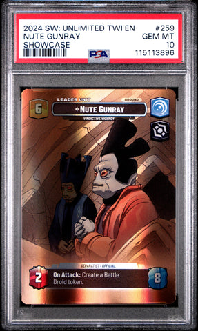 Nute Gunray - Vindictive Viceroy (259) (Showcase) (259) [Twilight of the Republic] - Scan (Slab) 10394 - The Mythic Store | 24h Order Processing