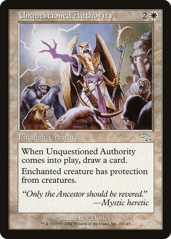 Unquestioned Authority [Judgment] - The Mythic Store | 24h Order Processing