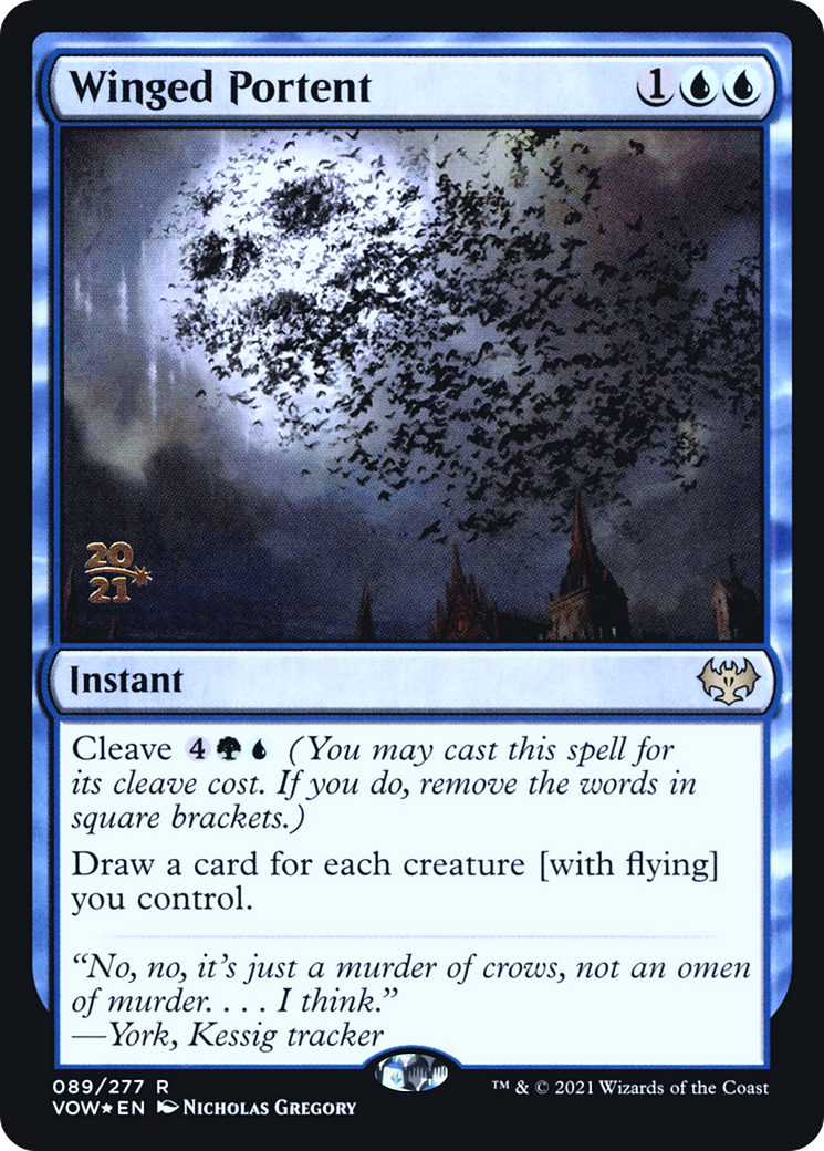 Winged Portent [Innistrad: Crimson Vow Prerelease Promos] - The Mythic Store | 24h Order Processing