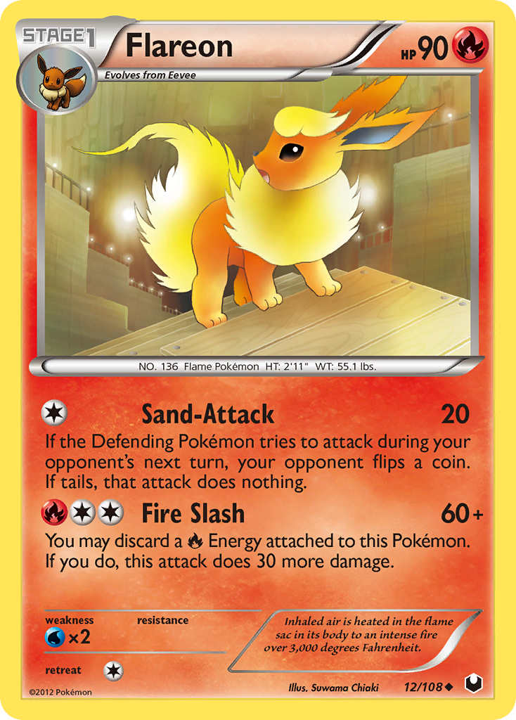 Flareon (12/108) [Black & White: Dark Explorers] - The Mythic Store | 24h Order Processing