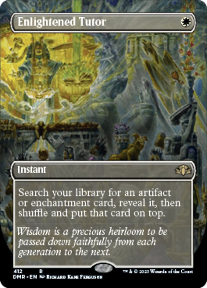 Enlightened Tutor (Borderless Alternate Art) [Dominaria Remastered] - The Mythic Store | 24h Order Processing