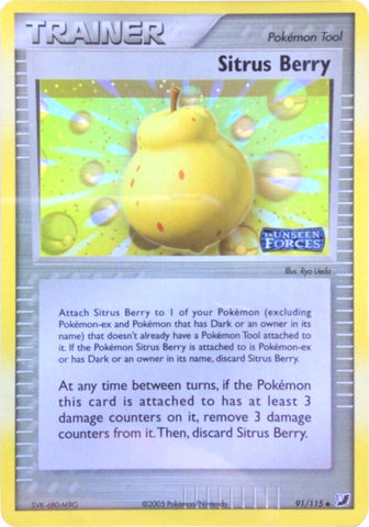 Sitrus Berry (91/115) (Stamped) [EX: Unseen Forces] - The Mythic Store | 24h Order Processing