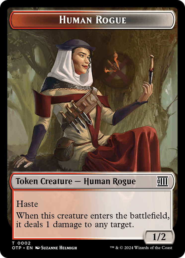 Human Rogue Token [Outlaws of Thunder Junction: Breaking News Tokens] - The Mythic Store | 24h Order Processing