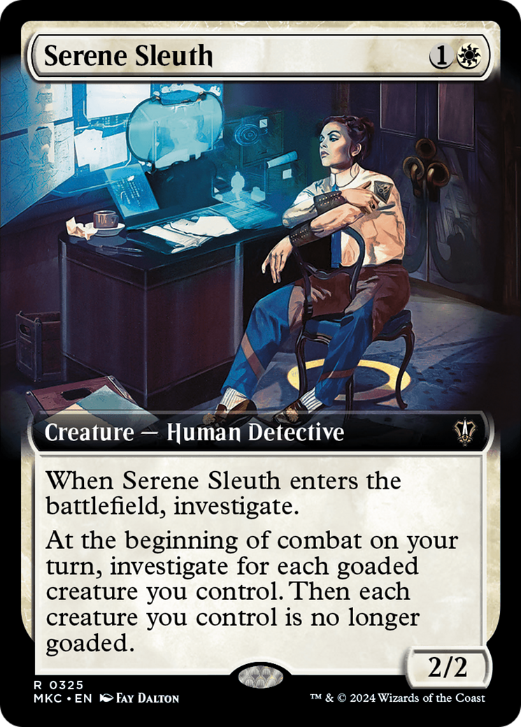 Serene Sleuth (Extended Art) [Murders at Karlov Manor Commander] - The Mythic Store | 24h Order Processing