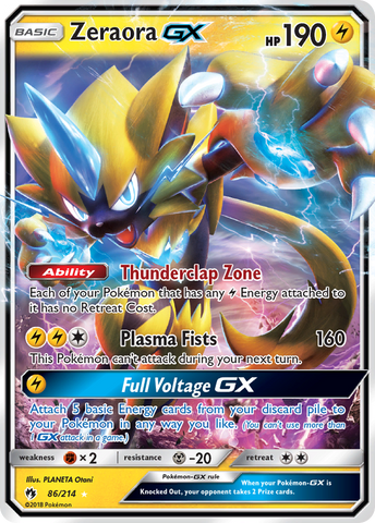Zeraora GX (86/214) [Sun & Moon: Lost Thunder] - The Mythic Store | 24h Order Processing